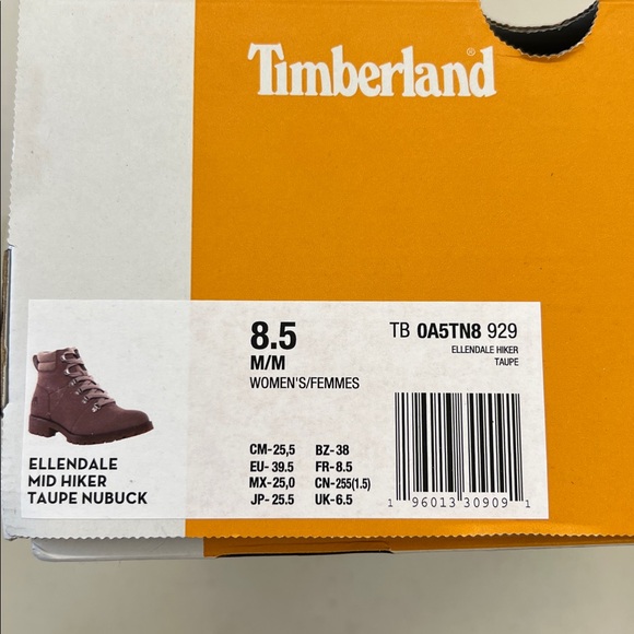 Timberland Ellendale Mid Hiker NWT - Picture 8 of 8